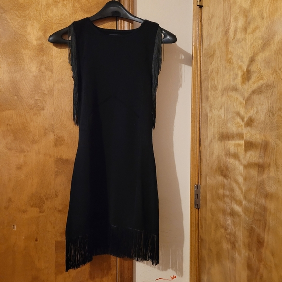 ASOS DESIGN mini dress with fringe detail Size US10 UK14 - Picture 10 of 13